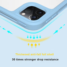 Load image into Gallery viewer, Front Stand Rotating Clear Back Smart Leather Tablet Case, For iPad mini 6 / mini 2024, For iPad 10.2 2019 / 2020 / 2021, For iPad Air 2022 / 2020 10.9, For iPad Pro 11 2018 / 2020 / 2021
