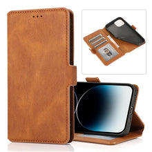 Load image into Gallery viewer, Retro Magnetic Closing Clasp Leather Case, For iPhone 14 Pro Max, For iPhone 14 Pro, For iPhone 14, For iPhone 14 Plus