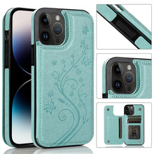 Load image into Gallery viewer, Butterflies Flowers Double Buckle Case, For iPhone 14 Pro Max, For iPhone 14 Pro, For iPhone 14, For iPhone 14 Plus