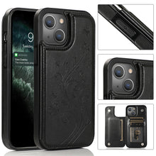 Load image into Gallery viewer, Butterflies Flowers Double Buckle Case, For iPhone 14 Pro Max, For iPhone 14 Pro, For iPhone 14, For iPhone 14 Plus