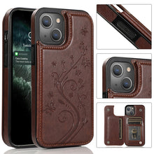 Load image into Gallery viewer, Butterflies Flowers Double Buckle Case, For iPhone 14 Pro Max, For iPhone 14 Pro, For iPhone 14, For iPhone 14 Plus
