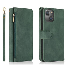 Zipper Wallet Bag Leather Case, For iPhone 14 Pro Max, For iPhone 14 Pro, For iPhone 14, For iPhone 14 Plus