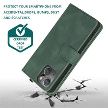 Load image into Gallery viewer, Zipper Wallet Bag Leather Case, For iPhone 14 Pro Max, For iPhone 14 Pro, For iPhone 14, For iPhone 14 Plus