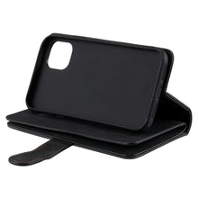 Load image into Gallery viewer, 9 Card Slots Zipper Bag Leather Case, For iPhone 14 Pro Max, For iPhone 14 Pro, For iPhone 14, For iPhone 14 Plus