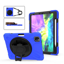 Load image into Gallery viewer, For iPad Pro 11 (2020) 360 Degree Rotation Silicone Protective Cover with Holder &amp; Hand Strap &amp; Long Strap &amp; Pencil Slot, For iPad Air 2025 / 10.9 / Pro 11 2021 / 2020 / 2018