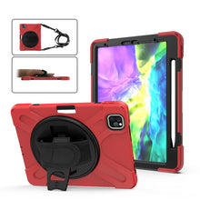 Load image into Gallery viewer, For iPad Pro 11 (2020) 360 Degree Rotation Silicone Protective Cover with Holder &amp; Hand Strap &amp; Long Strap &amp; Pencil Slot, For iPad Air 2025 / 10.9 / Pro 11 2021 / 2020 / 2018