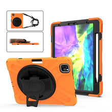 Load image into Gallery viewer, For iPad Pro 11 (2020) 360 Degree Rotation Silicone Protective Cover with Holder &amp; Hand Strap &amp; Long Strap &amp; Pencil Slot, For iPad Air 2025 / 10.9 / Pro 11 2021 / 2020 / 2018