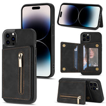 Load image into Gallery viewer, Zipper Card Holder Phone Case, For iPhone 14 Pro Max, For iPhone 14 Pro, For iPhone 14, For iPhone 14 Plus