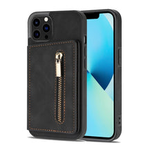 Load image into Gallery viewer, Zipper Card Holder Phone Case, For iPhone 14 Pro Max, For iPhone 14 Pro, For iPhone 14, For iPhone 14 Plus