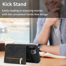 Load image into Gallery viewer, Zipper Card Holder Phone Case, For iPhone 14 Pro Max, For iPhone 14 Pro, For iPhone 14, For iPhone 14 Plus