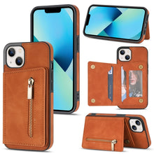 Load image into Gallery viewer, Zipper Card Holder Phone Case, For iPhone 14 Pro Max, For iPhone 14 Pro, For iPhone 14, For iPhone 14 Plus