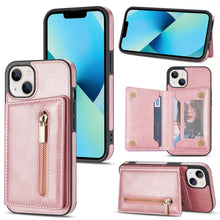 Load image into Gallery viewer, Zipper Card Holder Phone Case, For iPhone 14 Pro Max, For iPhone 14 Pro, For iPhone 14, For iPhone 14 Plus