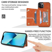 Load image into Gallery viewer, Line Card Holder Phone Case, For iPhone 14 Pro Max, For iPhone 14 Pro, For iPhone 14, For iPhone 14 Plus