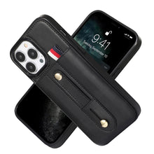 Load image into Gallery viewer, Wristband Kickstand Wallet Leather Phone Case, For iPhone 14 Pro Max, For iPhone 14 Pro, For iPhone 14, For iPhone 14 Plus