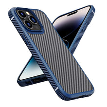 Load image into Gallery viewer, iPAKY Carbon Fiber Texture Shockproof PC + TPU Protective Phone Case, For iPhone 14 Pro Max, For iPhone 14 Pro, For iPhone 14 Plus, For iPhone 14