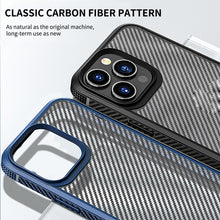 Load image into Gallery viewer, iPAKY Carbon Fiber Texture Shockproof PC + TPU Protective Phone Case, For iPhone 14 Pro Max, For iPhone 14 Pro, For iPhone 14 Plus, For iPhone 14