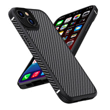 Load image into Gallery viewer, iPAKY Carbon Fiber Texture Shockproof PC + TPU Protective Phone Case, For iPhone 14 Pro Max, For iPhone 14 Pro, For iPhone 14 Plus, For iPhone 14
