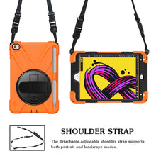 Load image into Gallery viewer, 360 Degree Rotation Silicone Protective Cover with Holder &amp; Hand Strap &amp; Long Strap &amp; Pencil Slot, For iPad Mini 5, For iPad Pro 10.5