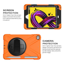 Load image into Gallery viewer, 360 Degree Rotation Silicone Protective Cover with Holder &amp; Hand Strap &amp; Long Strap &amp; Pencil Slot, For iPad Mini 5, For iPad Pro 10.5