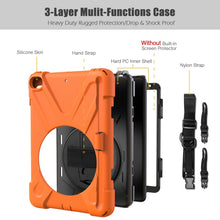 Load image into Gallery viewer, 360 Degree Rotation Silicone Protective Cover with Holder &amp; Hand Strap &amp; Long Strap &amp; Pencil Slot, For iPad Mini 5, For iPad Pro 10.5