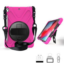 Load image into Gallery viewer, 360 Degree Rotation Silicone Protective Cover with Holder &amp; Hand Strap &amp; Long Strap &amp; Pencil Slot, For iPad Mini 5, For iPad Pro 10.5