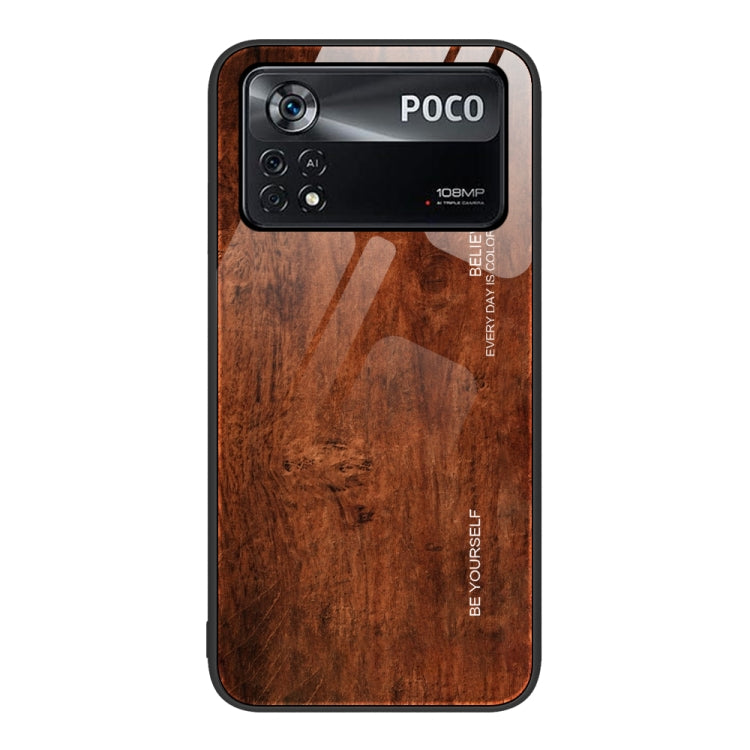 Wood Grain Glass Protective Case, For Xiaomi Mi 11 Pro, For Xiaomi Poco X4 Pro 5G, For Xiaomi Poco M4 Pro 4G, For Xiaomi Mi 11 Ultra, For Xiaomi 12 Pro