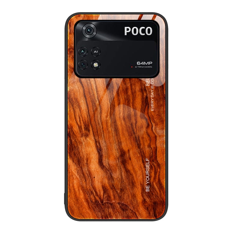 Wood Grain Glass Protective Case, For Xiaomi Mi 11 Pro, For Xiaomi Poco X4 Pro 5G, For Xiaomi Poco M4 Pro 4G, For Xiaomi Mi 11 Ultra, For Xiaomi 12 Pro
