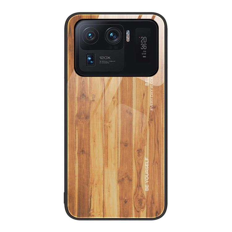 Wood Grain Glass Protective Case, For Xiaomi Mi 11 Pro, For Xiaomi Poco X4 Pro 5G, For Xiaomi Poco M4 Pro 4G, For Xiaomi Mi 11 Ultra, For Xiaomi 12 Pro