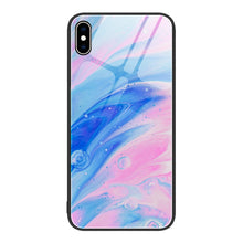 Load image into Gallery viewer, Marble Pattern Glass Protective Phone Case, For iPhone 14, For iPhone 1XR, For iPhone XS Max