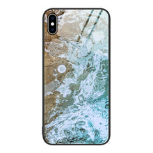 Load image into Gallery viewer, Marble Pattern Glass Protective Phone Case, For iPhone 14, For iPhone 1XR, For iPhone XS Max