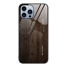 Load image into Gallery viewer, Wood Grain Glass Protective Case, For iPhone 11 Pro Max, For iPhone 13 Pro Max, For iPhone 13 Pro, For iPhone 13, For iPhone XR, For iPhone XS Max, For iPhone 11 Pro, For iPhone 14 Pro Max