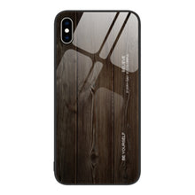 Load image into Gallery viewer, Wood Grain Glass Protective Case, For iPhone 11 Pro Max, For iPhone 13 Pro Max, For iPhone 13 Pro, For iPhone 13, For iPhone XR, For iPhone XS Max, For iPhone 11 Pro, For iPhone 14 Pro Max