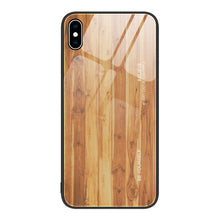 Load image into Gallery viewer, Wood Grain Glass Protective Case, For iPhone 11 Pro Max, For iPhone 13 Pro Max, For iPhone 13 Pro, For iPhone 13, For iPhone XR, For iPhone XS Max, For iPhone 11 Pro, For iPhone 14 Pro Max