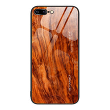 Load image into Gallery viewer, Wood Grain Glass Protective Case, For iPhone 7 Plus, For iPhone 11, For iPhone 14 Plus, For iPhone 14 Pro, For iPhone 14