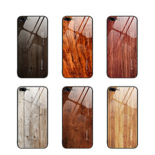 Load image into Gallery viewer, Wood Grain Glass Protective Case, For iPhone 7 Plus, For iPhone 11, For iPhone 14 Plus, For iPhone 14 Pro, For iPhone 14