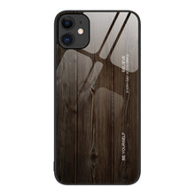 Load image into Gallery viewer, Wood Grain Glass Protective Case, For iPhone 7 Plus, For iPhone 11, For iPhone 14 Plus, For iPhone 14 Pro, For iPhone 14
