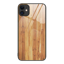 Load image into Gallery viewer, Wood Grain Glass Protective Case, For iPhone 7 Plus, For iPhone 11, For iPhone 14 Plus, For iPhone 14 Pro, For iPhone 14
