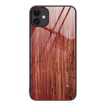 Load image into Gallery viewer, Wood Grain Glass Protective Case, For iPhone 7 Plus, For iPhone 11, For iPhone 14 Plus, For iPhone 14 Pro, For iPhone 14