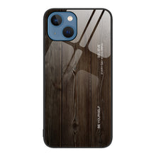 Load image into Gallery viewer, Wood Grain Glass Protective Case, For iPhone 7 Plus, For iPhone 11, For iPhone 14 Plus, For iPhone 14 Pro, For iPhone 14