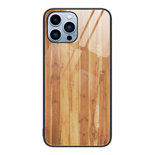 Load image into Gallery viewer, Wood Grain Glass Protective Case, For iPhone 7 Plus, For iPhone 11, For iPhone 14 Plus, For iPhone 14 Pro, For iPhone 14
