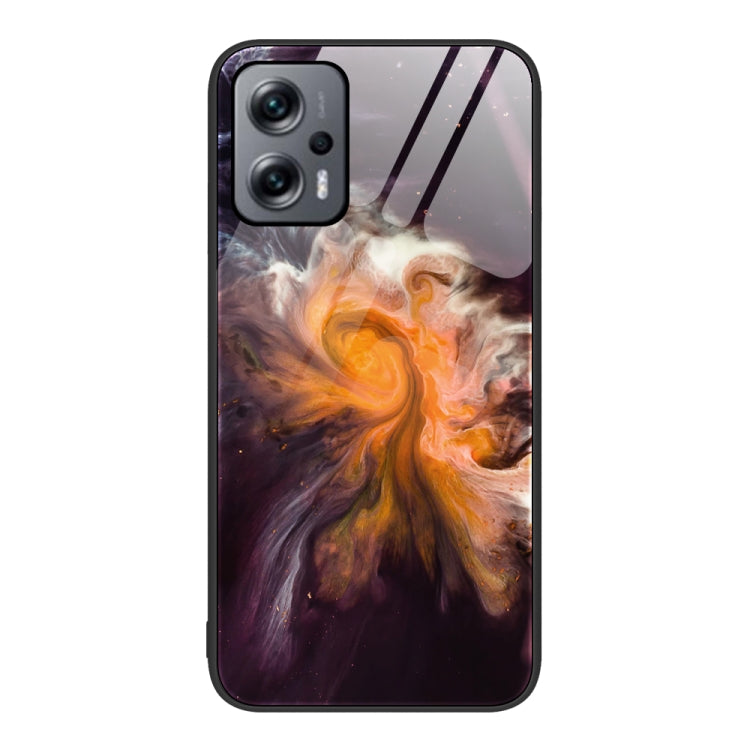Marble Pattern Glass Protective Phone Case, For Xiaomi Redmi 10C, For Xiaomi Redmi Note 11T Pro, For Xiaomi Redmi K40s, For Xiaomi Redmi K50 Pro, For Xiaomi Redmi K50, For Xiaomi Redmi Note 10 Pro 4G Global