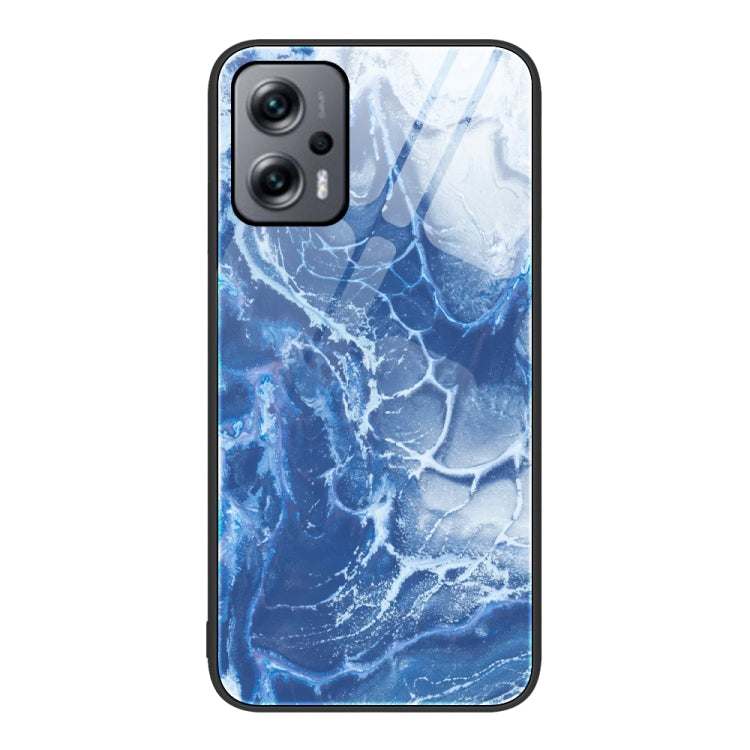 Marble Pattern Glass Protective Phone Case, For Xiaomi Redmi 10C, For Xiaomi Redmi Note 11T Pro, For Xiaomi Redmi K40s, For Xiaomi Redmi K50 Pro, For Xiaomi Redmi K50, For Xiaomi Redmi Note 10 Pro 4G Global