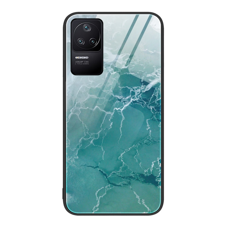 Marble Pattern Glass Protective Phone Case, For Xiaomi Redmi 10C, For Xiaomi Redmi Note 11T Pro, For Xiaomi Redmi K40s, For Xiaomi Redmi K50 Pro, For Xiaomi Redmi K50, For Xiaomi Redmi Note 10 Pro 4G Global