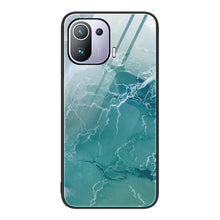 Load image into Gallery viewer, Marble Pattern Glass Protective Phone Case, For Xiaomi Redmi Note 11E, For Xiaomi Mi 11 Pro, For Xiaomi Mi 11 Ultra, For Xiaomi 12 Pro, For Xiaomi Poco M4 Pro 5G, For Xiaomi Poco M4 Pro