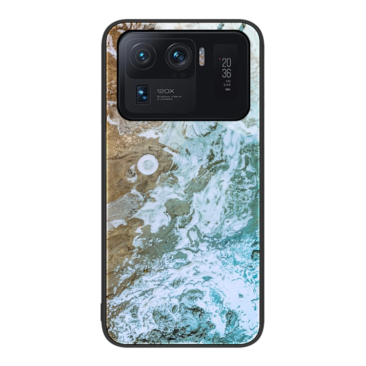 Marble Pattern Glass Protective Phone Case, For Xiaomi Redmi Note 11E, For Xiaomi Mi 11 Pro, For Xiaomi Mi 11 Ultra, For Xiaomi 12 Pro, For Xiaomi Poco M4 Pro 5G, For Xiaomi Poco M4 Pro