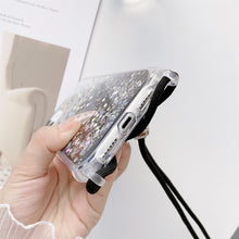 Load image into Gallery viewer, Lanyard Gradient Glitter Epoxy Case, For iPhone 14, For iPhone 14 Plus, For iPhone 14 Pro, For iPhone 14 Pro Max