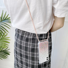 Load image into Gallery viewer, Lanyard Gradient Glitter Epoxy Case, For iPhone 14, For iPhone 14 Plus, For iPhone 14 Pro, For iPhone 14 Pro Max