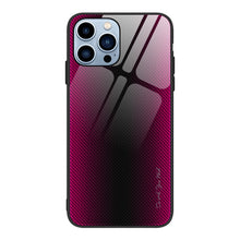 Load image into Gallery viewer, Texture Gradient Glass TPU Phone Case, For iPhone 14, For iPhone 14 Plus, For iPhone 14 Pro, For iPhone 14 Pro Max