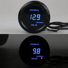 Load image into Gallery viewer, Car Modified 12V Universal 52mm Blue Light Digital Display Meter, Voltmeter, Water Temperature Gauge, Oil Temperature Gauge, Oil Pressure Gauge, Turbo Boost Gauge BAR, Turbo Boost Gauge PSI, Tachometer