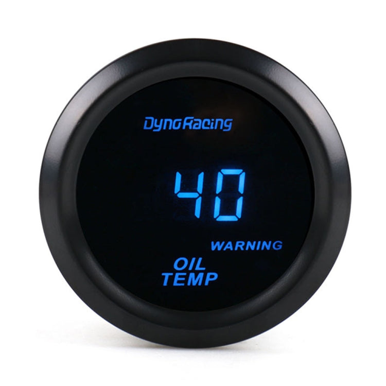 Car Modified 12V Universal 52mm Blue Light Digital Display Meter, Voltmeter, Water Temperature Gauge, Oil Temperature Gauge, Oil Pressure Gauge, Turbo Boost Gauge BAR, Turbo Boost Gauge PSI, Tachometer